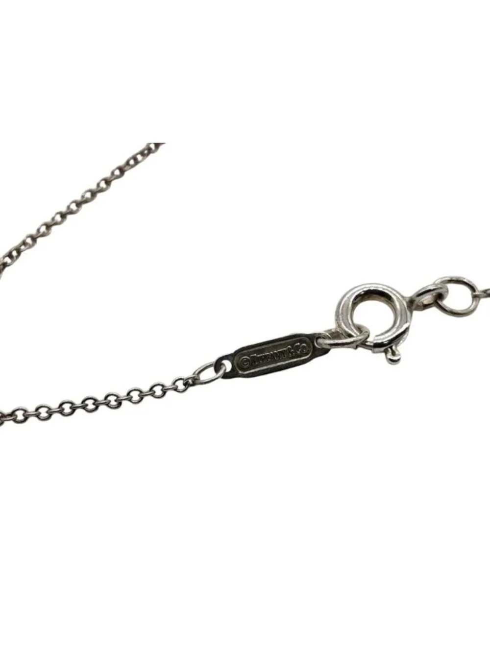 Tiffany & Co Heart Necklace Fold Silver